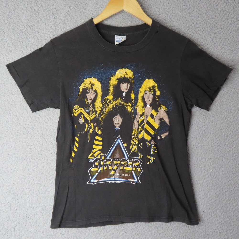 Vintage 1987 Stryper To Hell With The Devil Double Sided Band T Shirt USA Medium